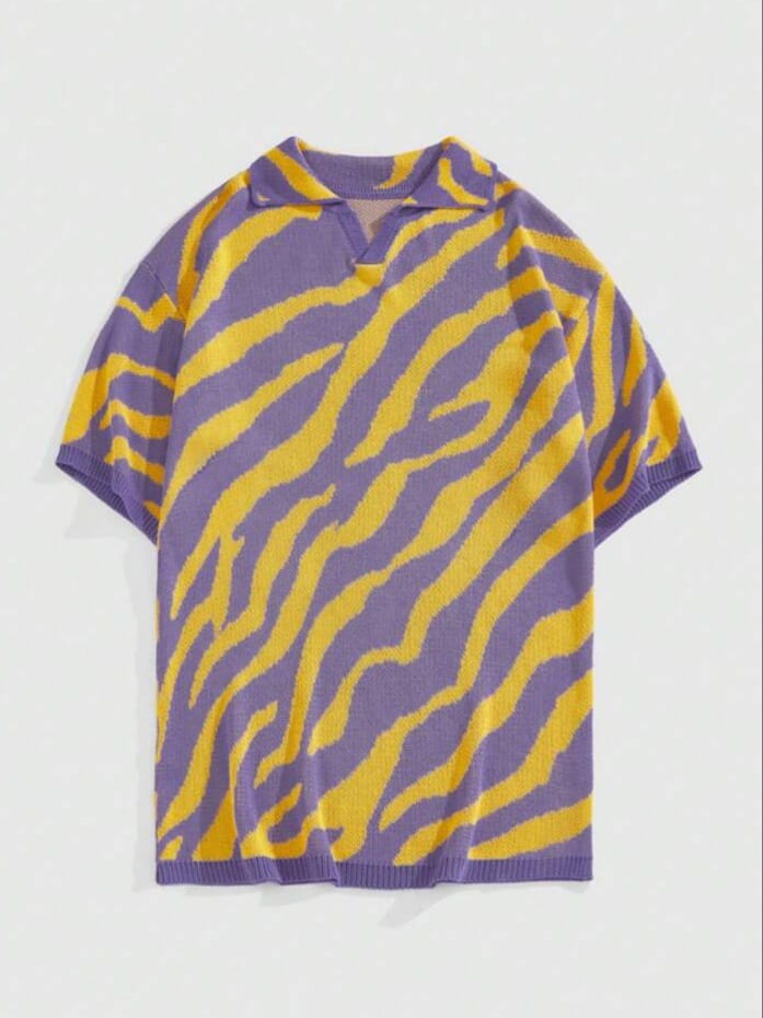Bonga Boys Street Life Men's Animal Print Casual Short Sleeve T-Shirt